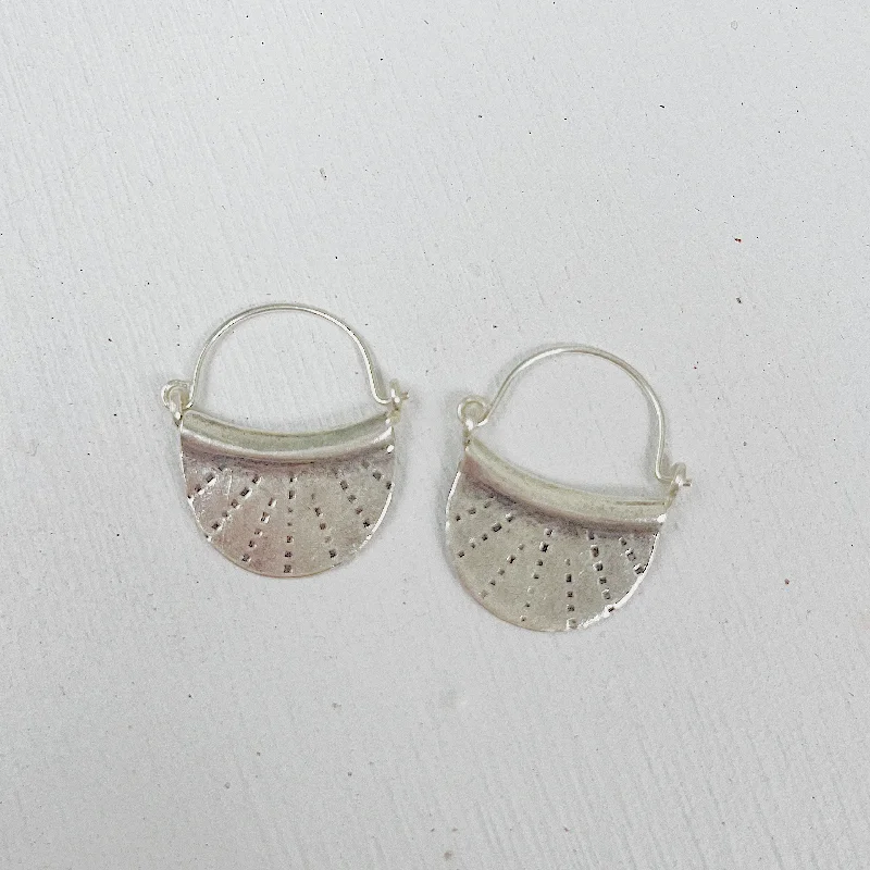 stackable earrings for women -MINI CRESCENT MOON EARRINGS