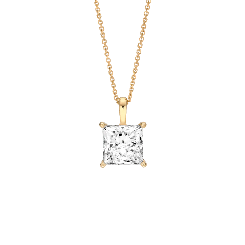 romantic pendant necklaces for women -The Princess Solitaire Pendant