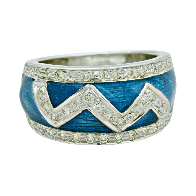 emerald rings for women -Ring-Diamond (Enamel)