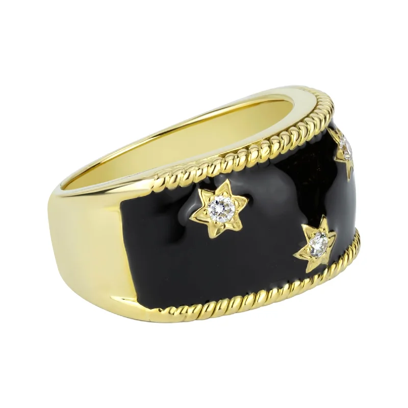 personalized rings for women -Ring - Diamond (enamel)