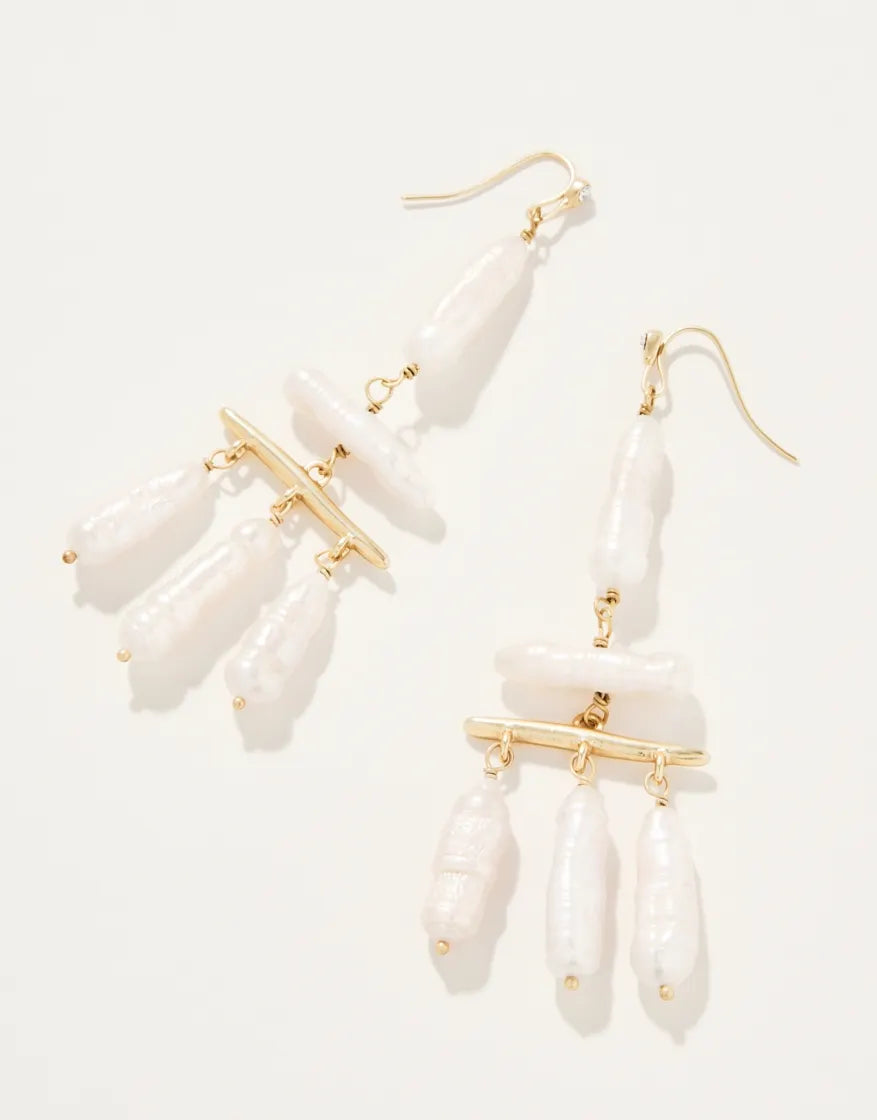 butterfly earrings for women -Great Hall Pearl Earrings Pearl