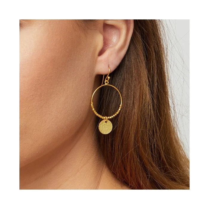 dangling pearl earrings for women -Ashiana Dominique Mini Hoop Earrings in Gold or Silver