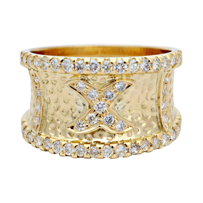 trendy wedding rings for women -Ring-Diamond