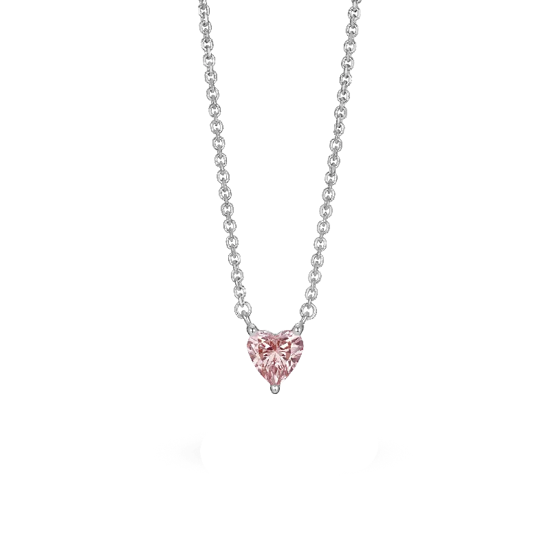 vintage-inspired necklaces for women -The Pink Mini Heart Pendant