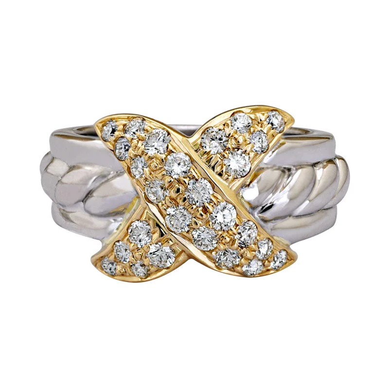 vintage wedding bands for women -Ring-Diamond