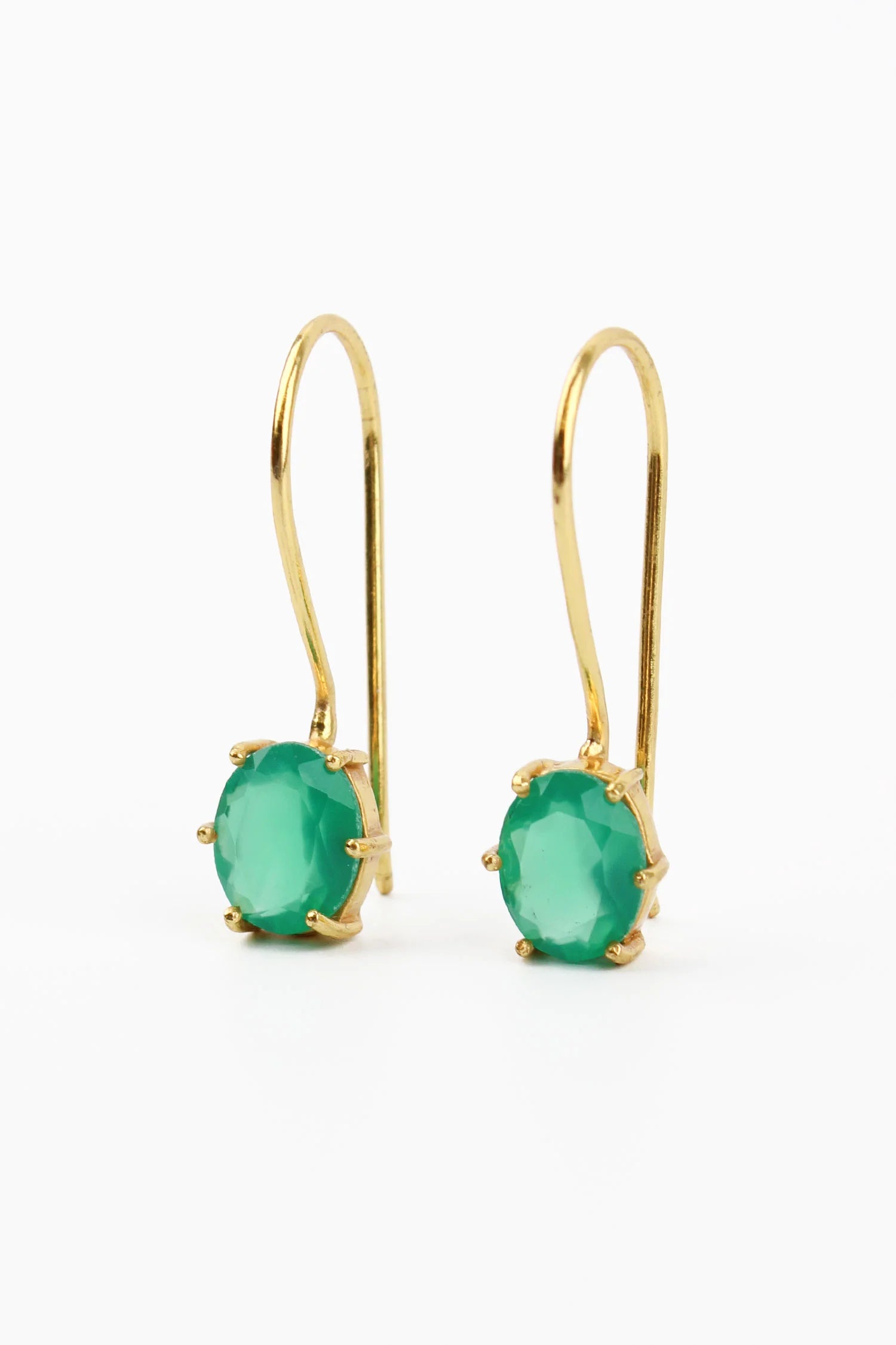 bridal earrings for women -My Doris Green Onyx Claw Earrings