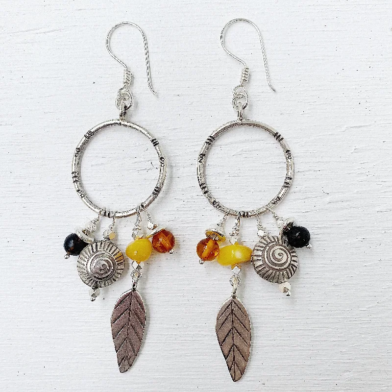 stackable earrings for women -AMBER MIND & SPIRIT EARRINGS