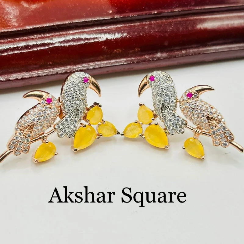 long drop earrings for women -Parrot/Bird Stud Earrings