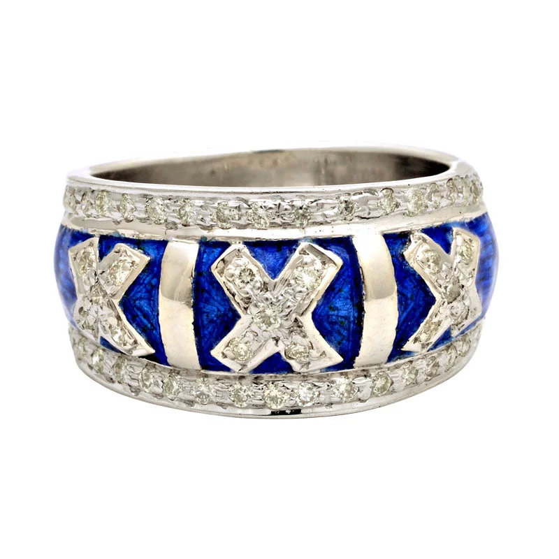 wedding sets for women -Ring-Diamond (Enamel)