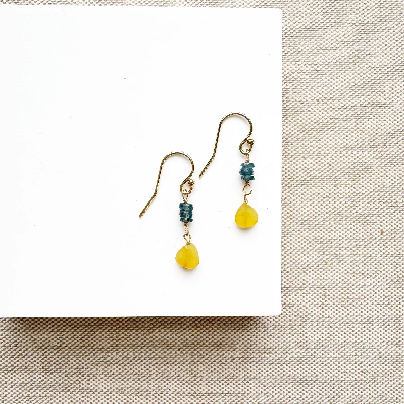 gemstone earrings for women -Gem Drop Earrings