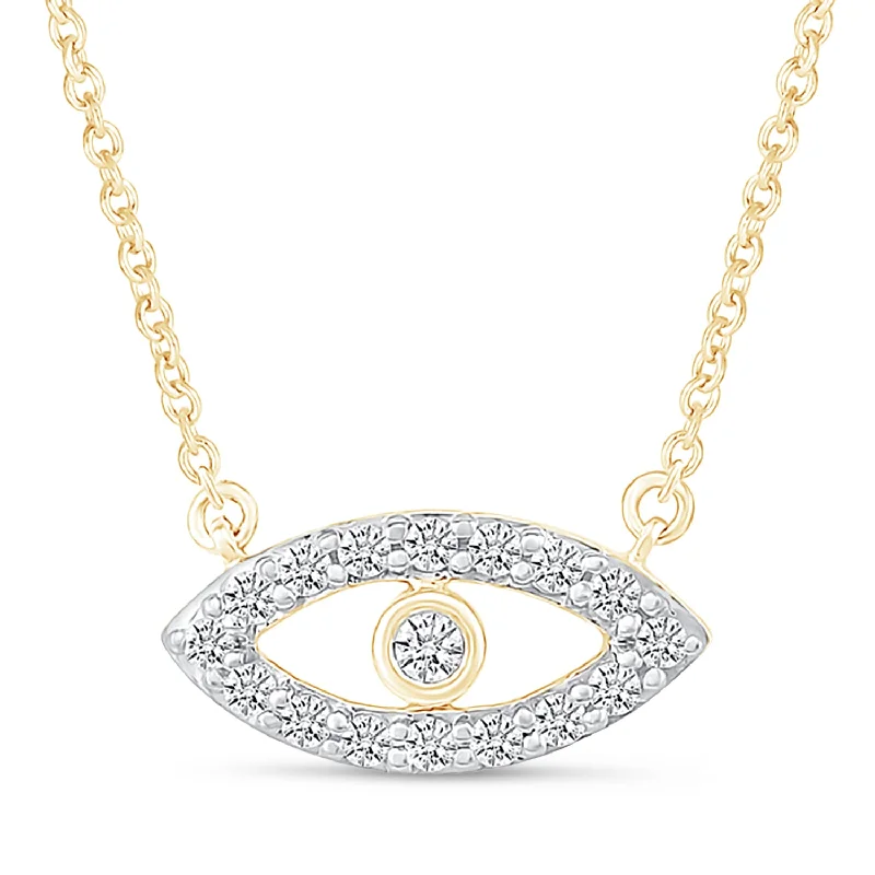 luxury necklaces for women -Diamond Evil Eye Necklace