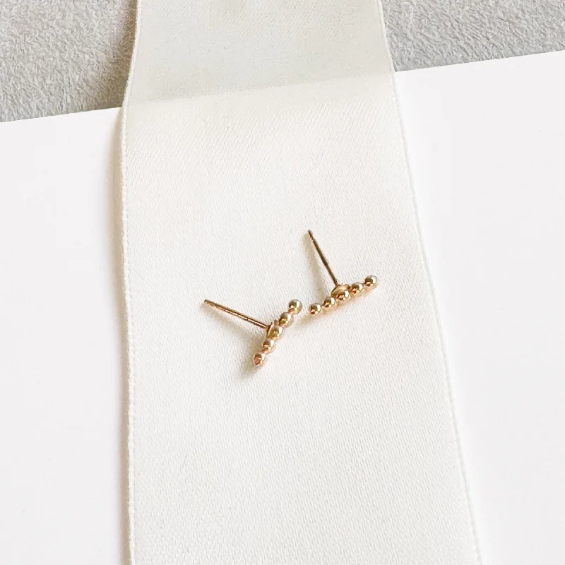 simple stud earrings for women -Fern Earrings