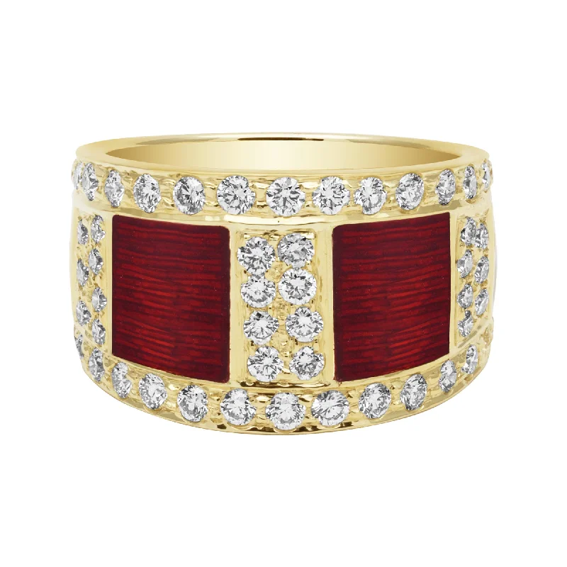 gemstone wedding rings -Ring - Diamond (Enamel)