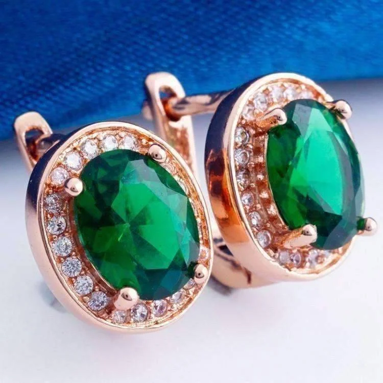 Emerald Green on Rose Gold