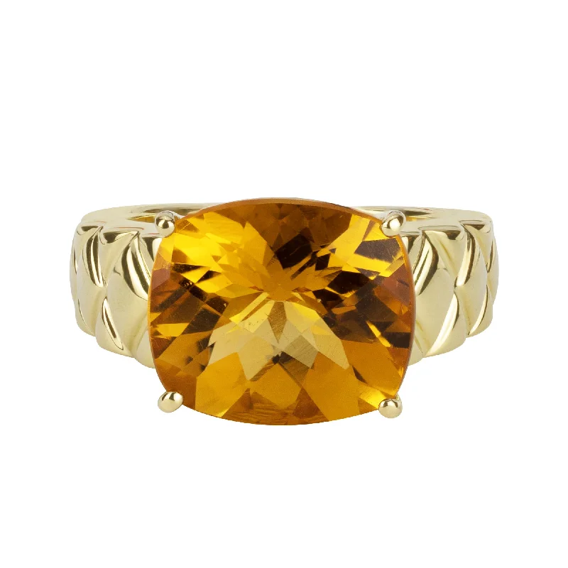 stackable rings for women -Ring- Citrine