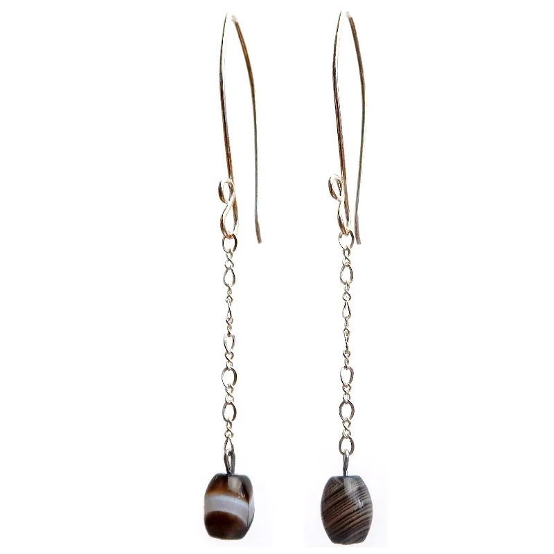 dazzling earrings for women -Sardonyx Earrings Your Stunning Style Long Sterling Silver