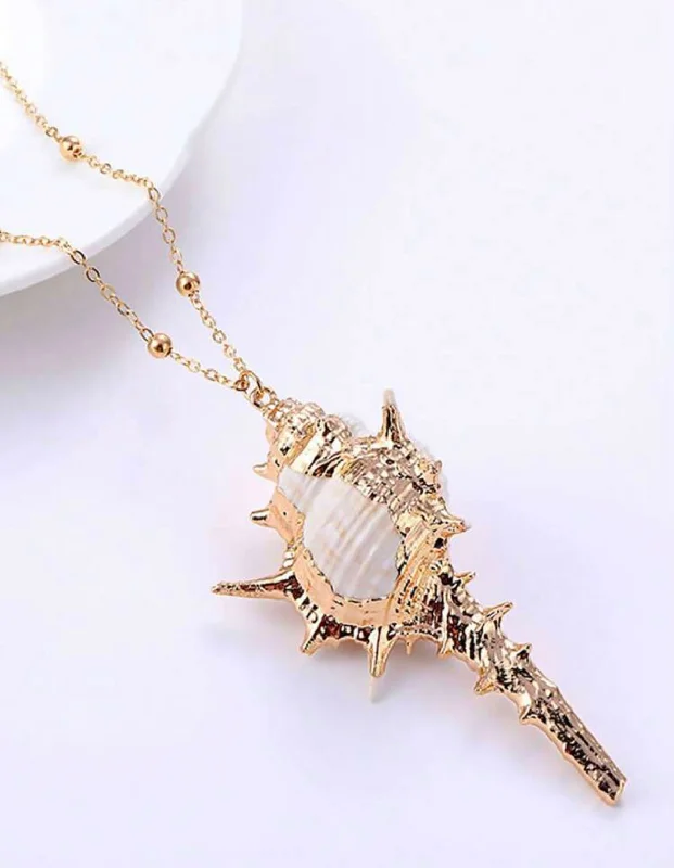 heirloom necklaces for women -Summer Shell Necklace