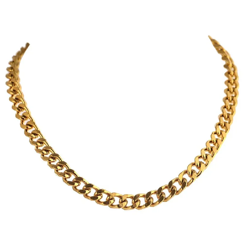 engraved gold necklaces for women -Cuban Big Necklace