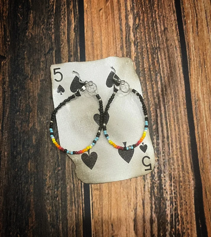 silver stud earrings for women -Serape teardrop earrings