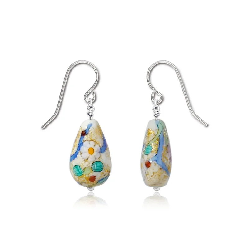 statement hoop earrings for women -Love in Bloom Vase Earrings