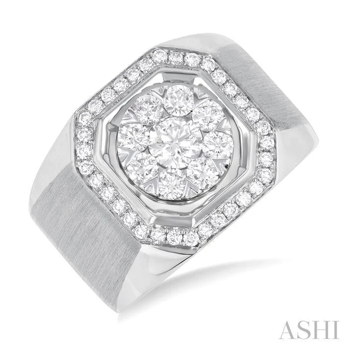 wedding necklaces for women -MENS LOVEBRIGHT DIAMOND RING