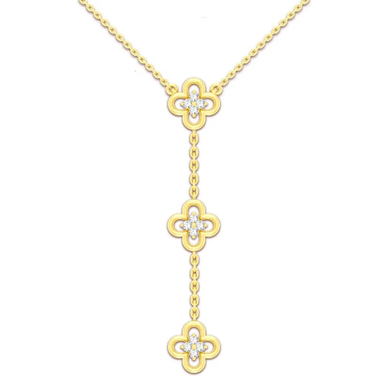 large pendant necklaces for women -1/5ctw Diamond Drop Necklace