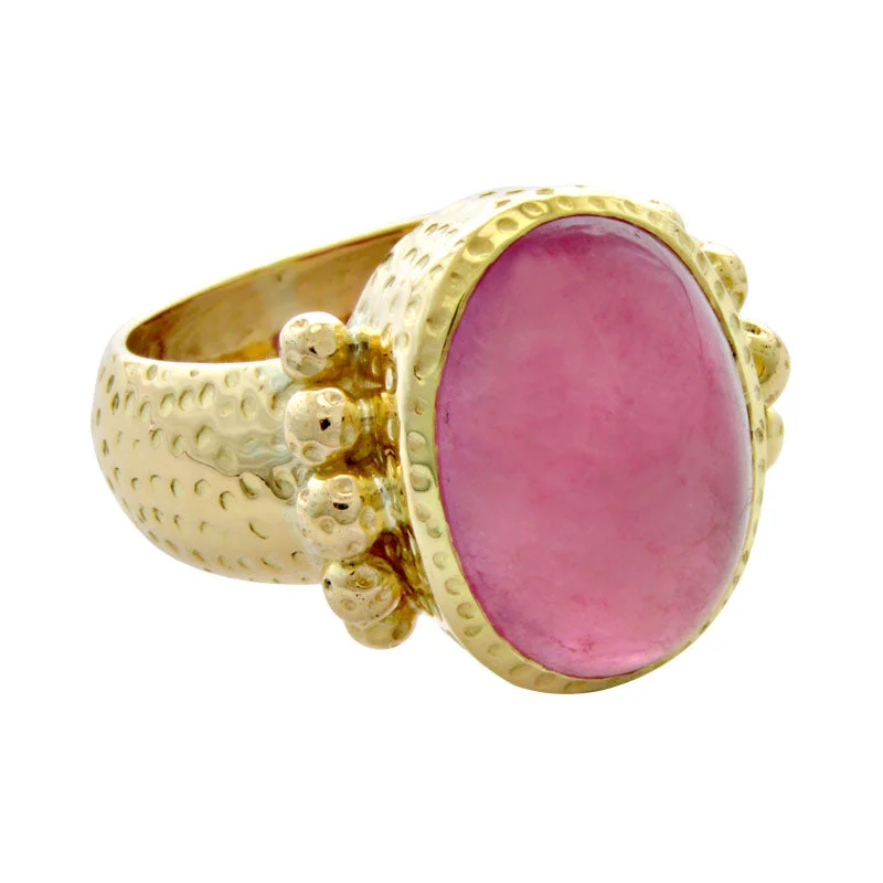 birthstone wedding rings for women -Ring-Rubellite