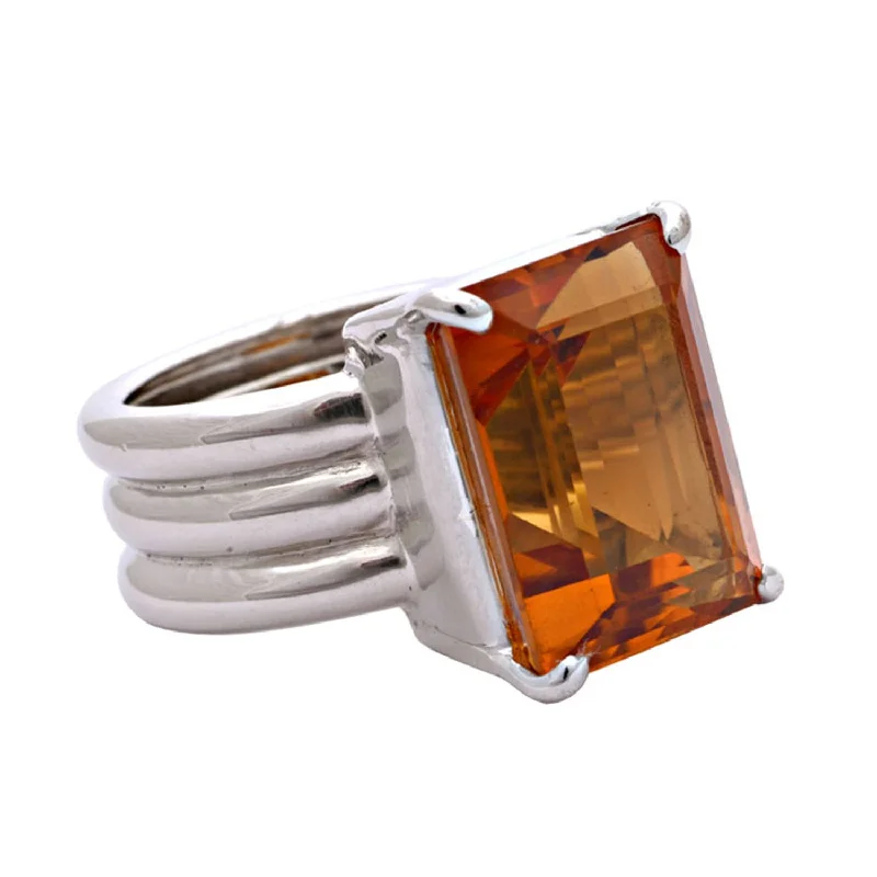 boho rings for women -Ring- Citrine