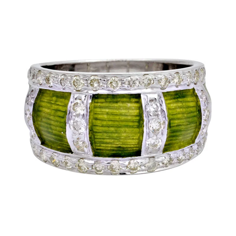 engagement rings for women -Ring-Diamond (Enamel)