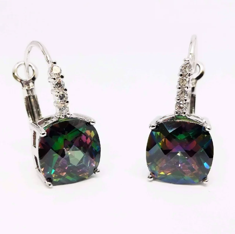 custom crystal earrings for women -Pure - IOBI Crystals Rainbow Drop Earrings