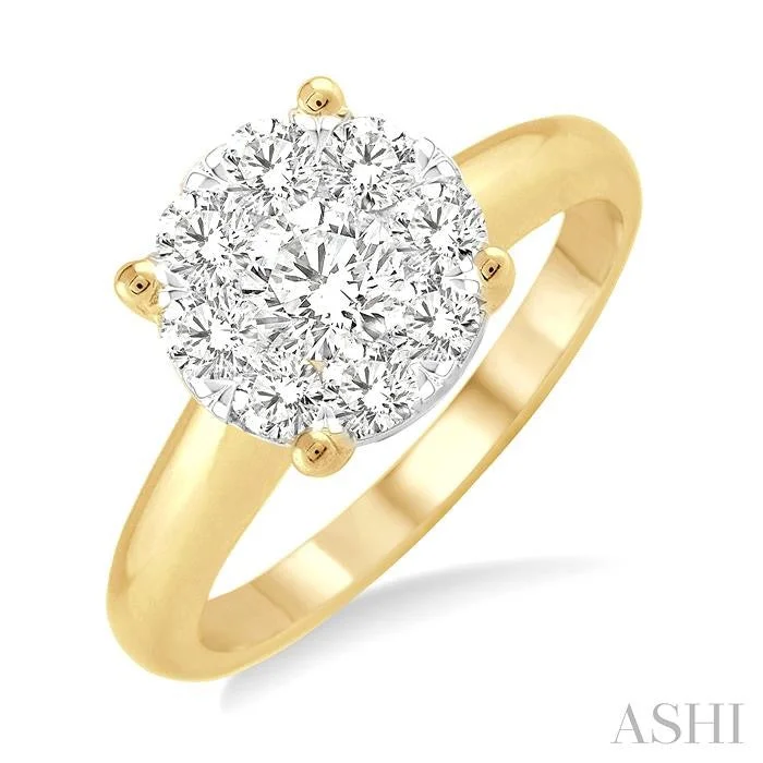 special occasion necklaces for women -ROUND SHAPE LOVEBRIGHT ESSENTIAL DIAMOND RING