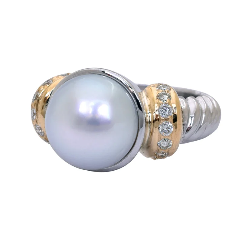 wedding sets for brides -Ring- South Sea Pearl and Diamond