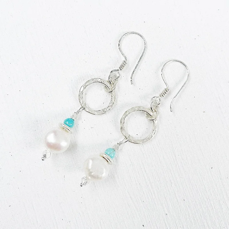 luxury hoop earrings for women -JEWEL OF THE SEA EARRINGS