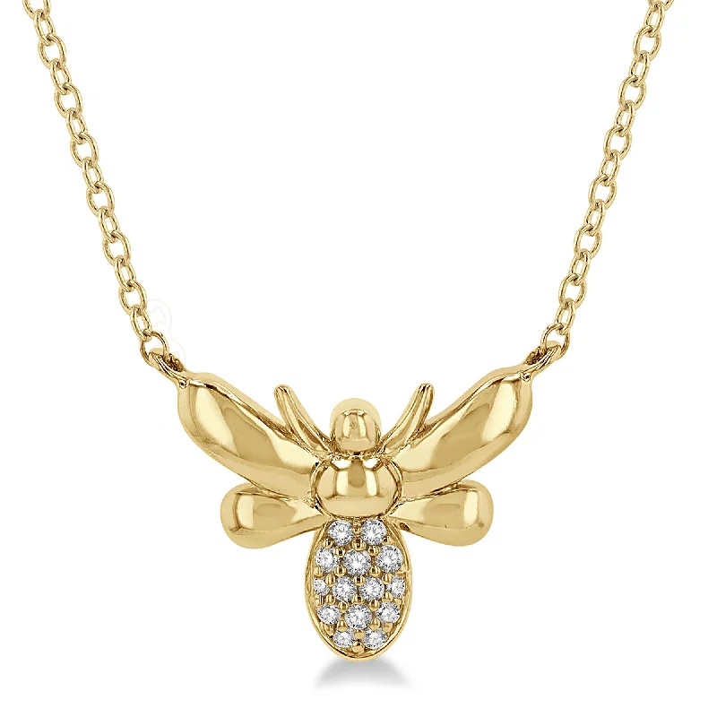 celestial necklaces for women -Ashi .06ctw Diamond Bumble Bee Necklace