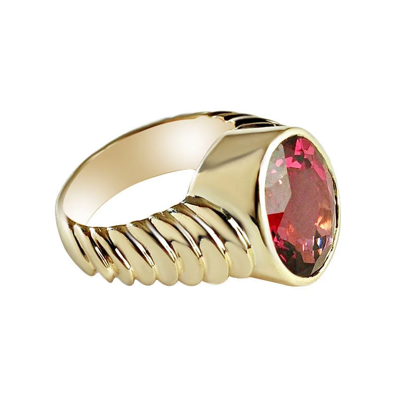 custom gemstone rings -Ring-rubellite