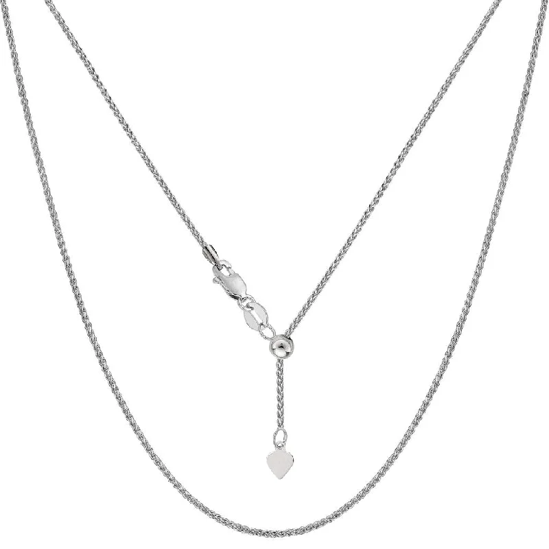 delicate chain necklaces for women -Adjustable Wheat 1mm Chain Necklace