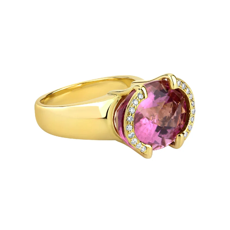 promise rings for couples -Ring- Rubellite And Diamond