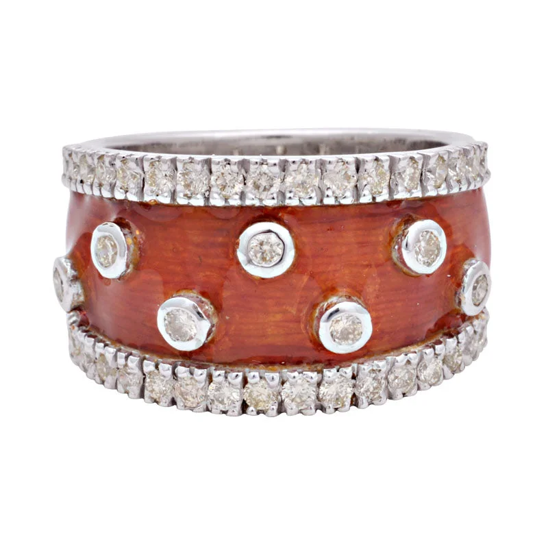 halo rings for women -Ring- Diamond (Enamel)