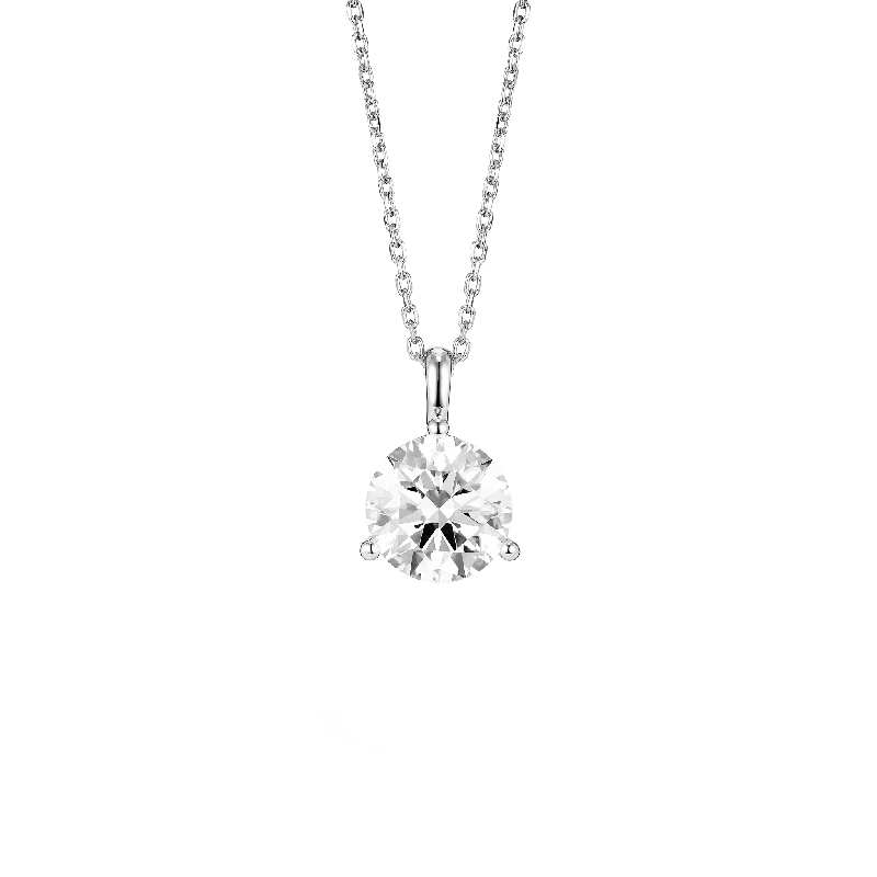 celestial necklaces for women -The Round Brilliant Solitaire Bale Pendant