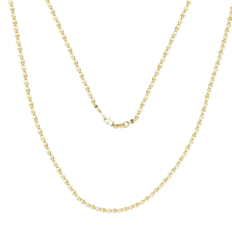 eco-friendly necklaces for women -Classic Mirror Chain Necklace 10k