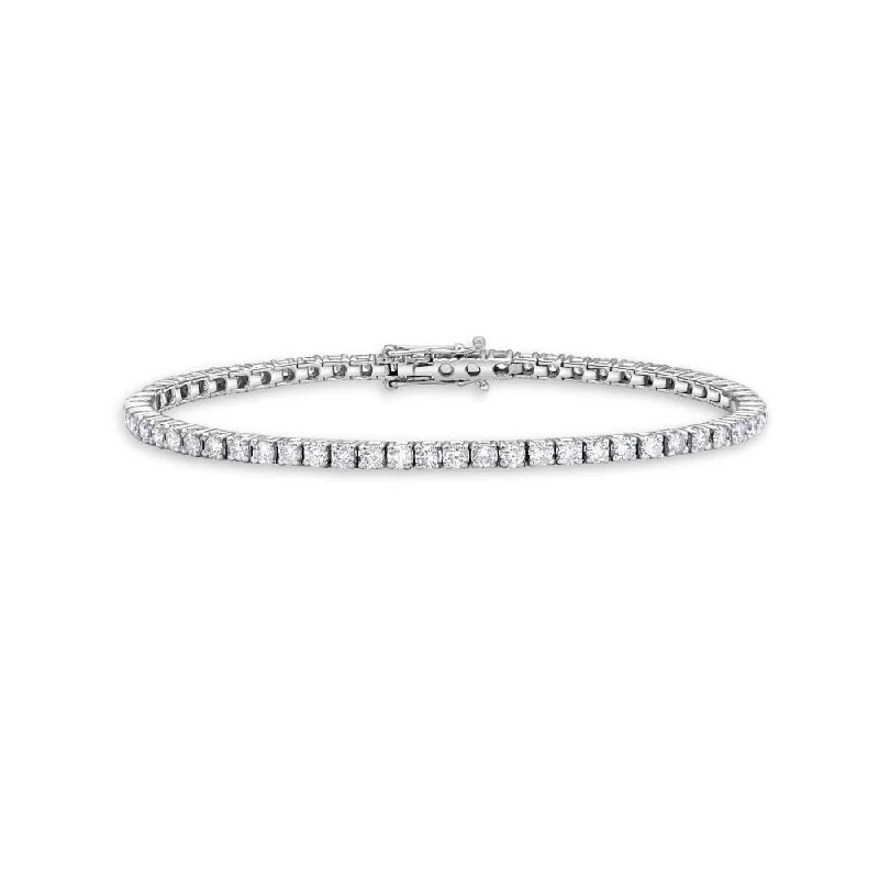 Diamond Tennis Bracelet (1.50 ct.) 4-Prongs Setting - Made in Italy