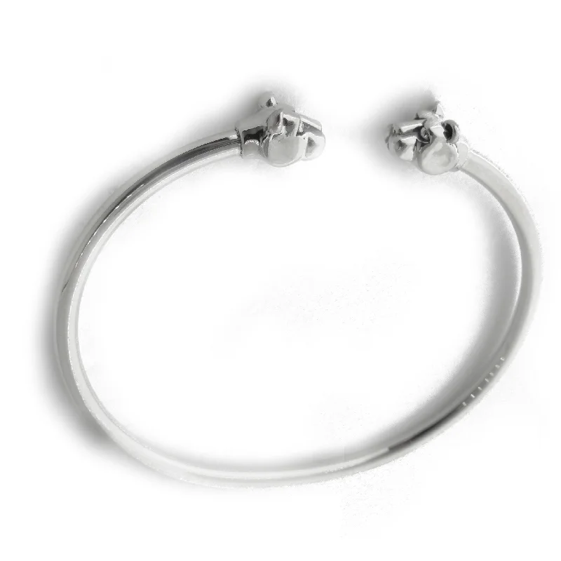 Small Nittany Lion Head Flex Bangle Bracelet