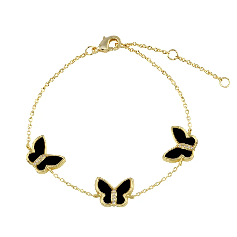 Black Butterfly Bracelet