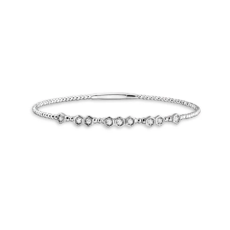 Diamond Flexible Bangle Bracelet (0.28 ct.) in 14K Gold