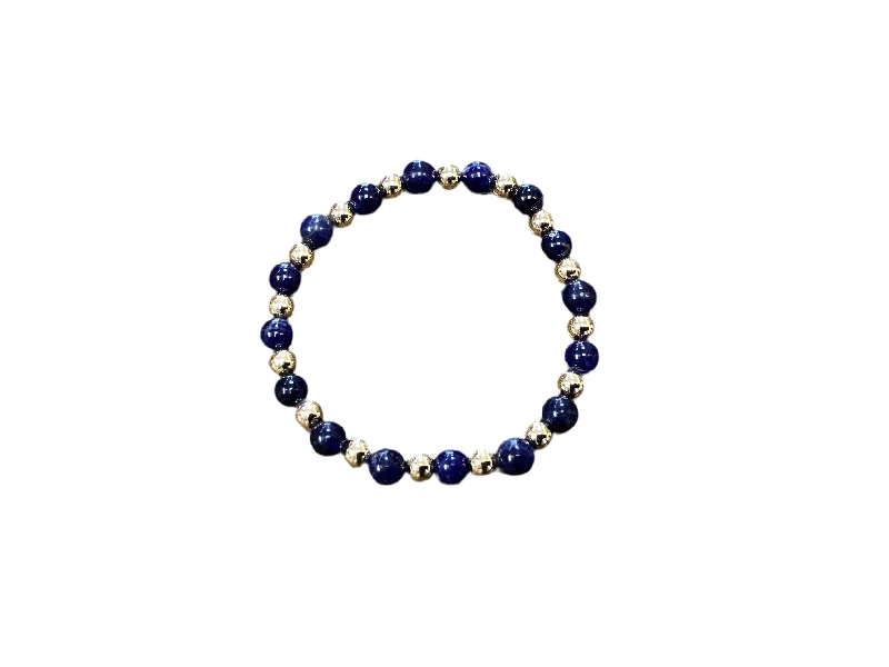 Sonnet 14kt Gold Filled Sodalite 6mm Bracelet