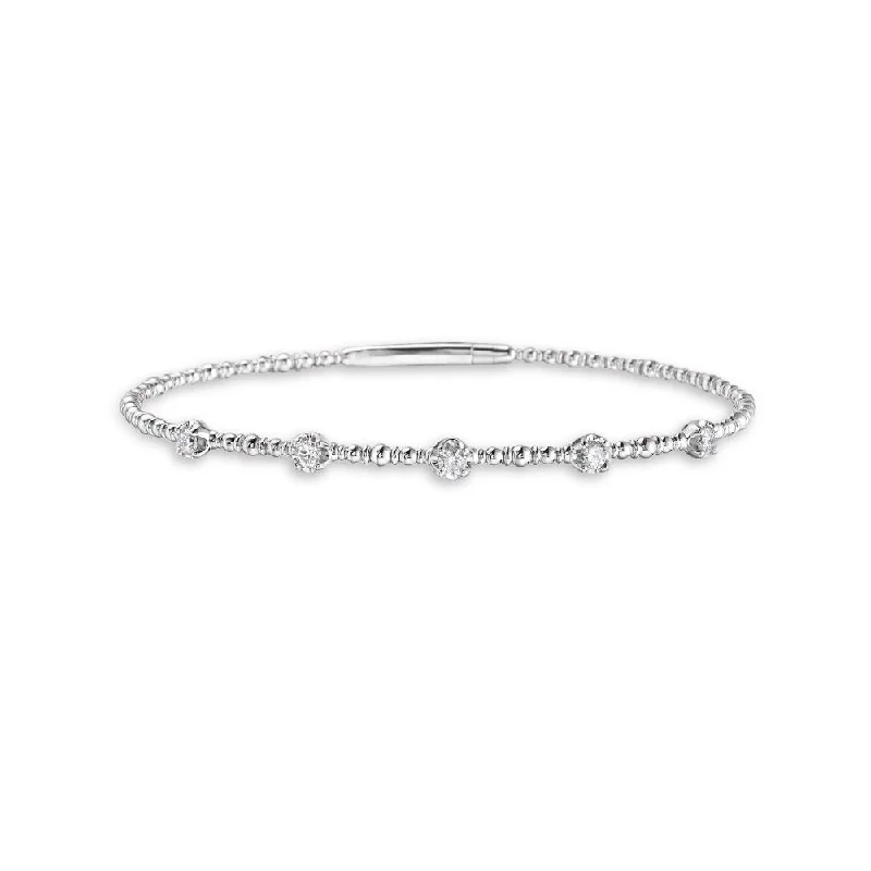 Diamond Flexible Bangle Bracelet (0.35 ct.) in 14K Gold