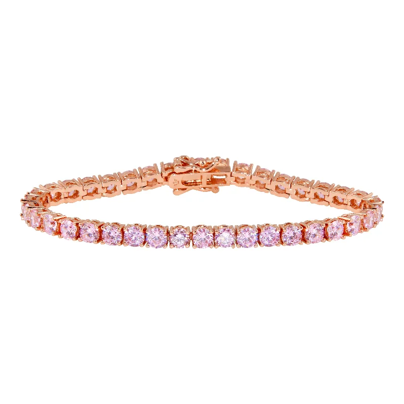 Bling Rose Tennis Bracelet