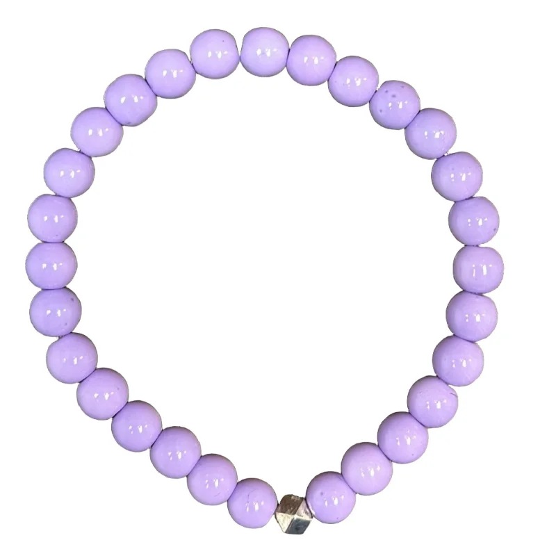 Lavender Round 6mm Bracelet