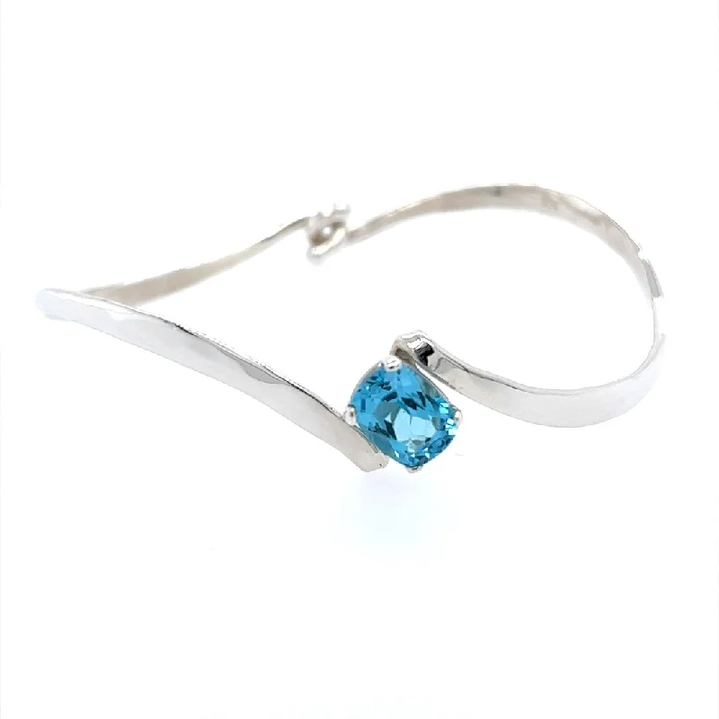 Blue Topaz Folds Bracelet