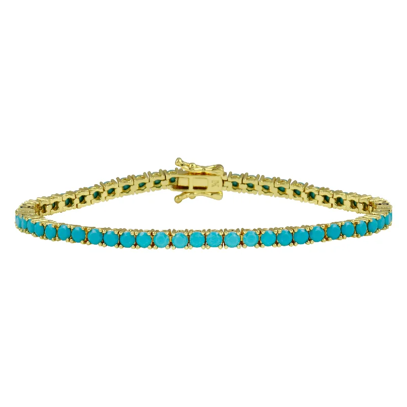 Full Turquoise Tennis Bracelet